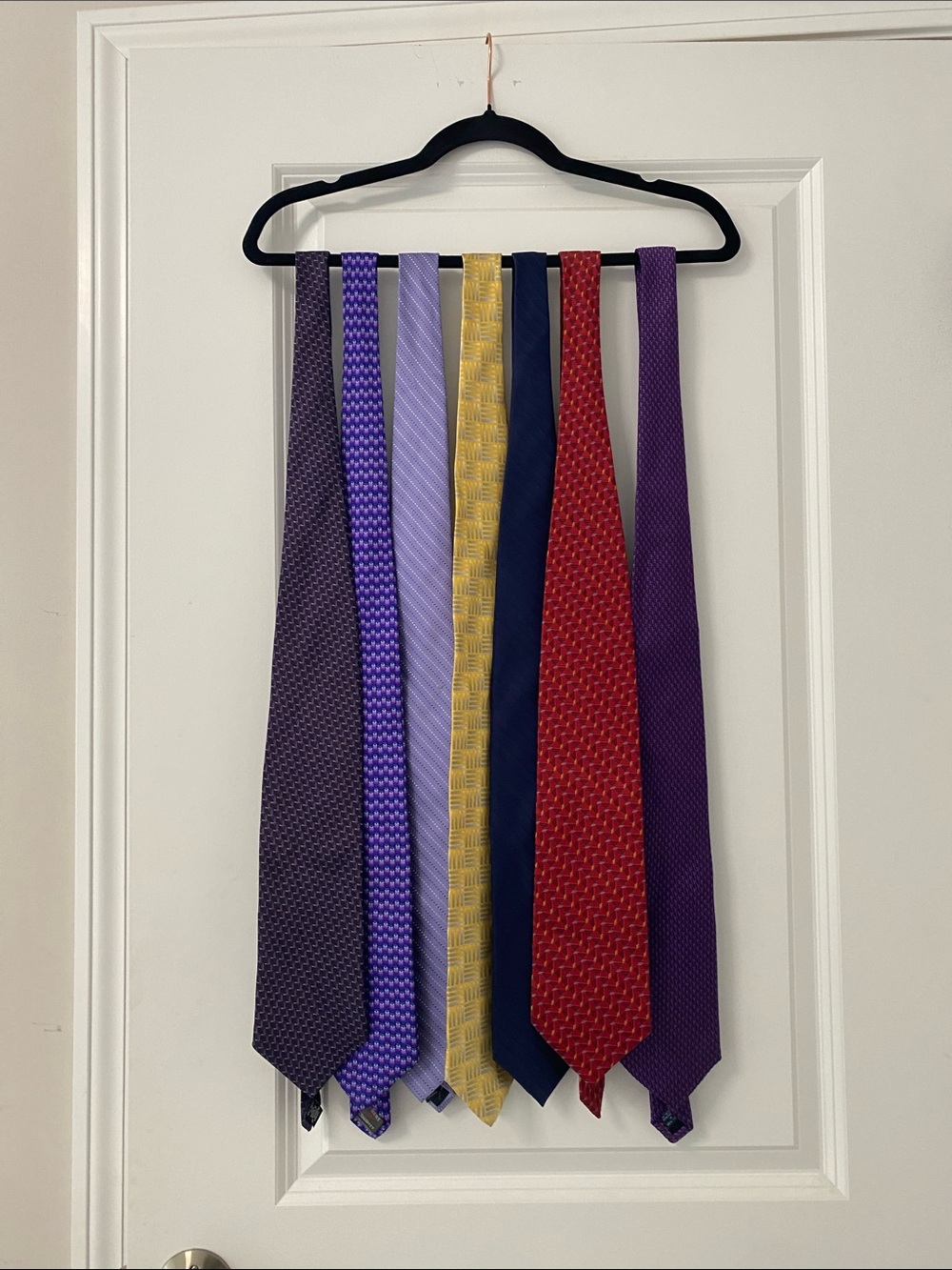 Assorted men’s ties Perry Ellis Purple, Lavender, Gold, Navy & Red Men's Tie Set